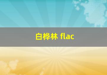 白桦林 flac